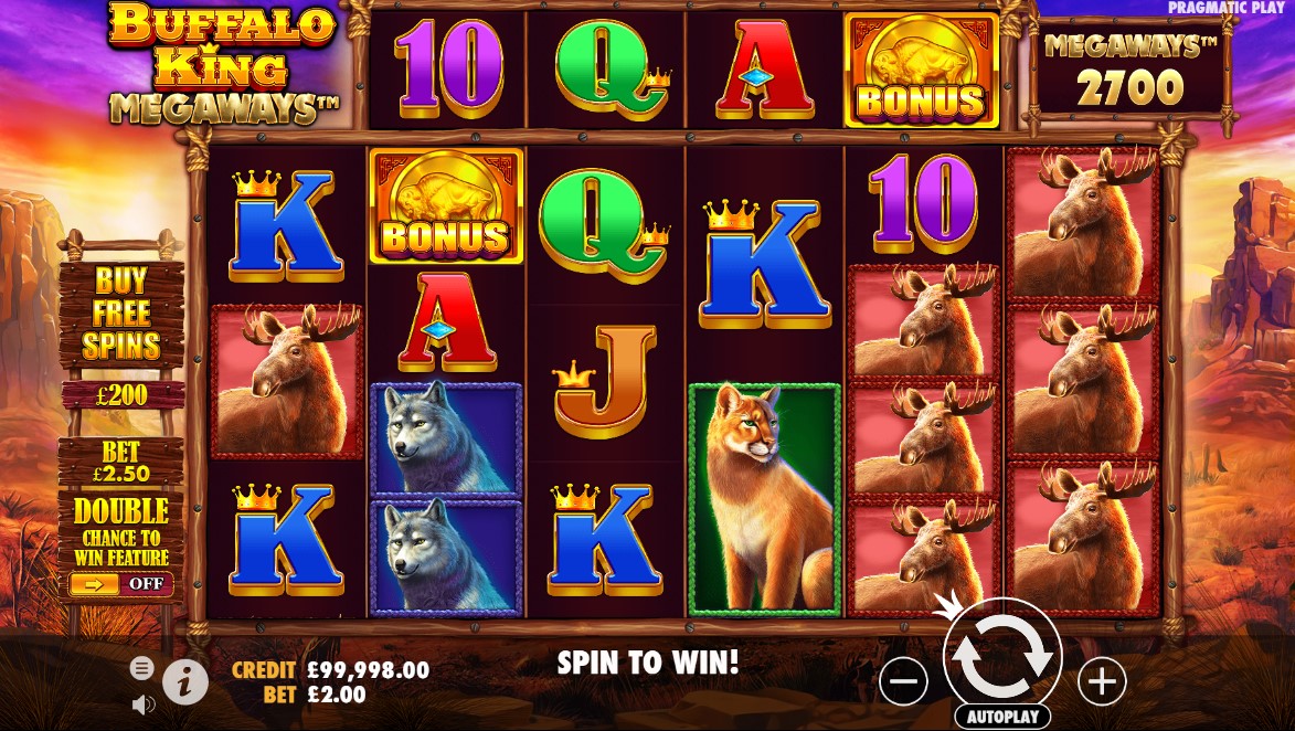 Buffalo King Megaways on the best online casinos
