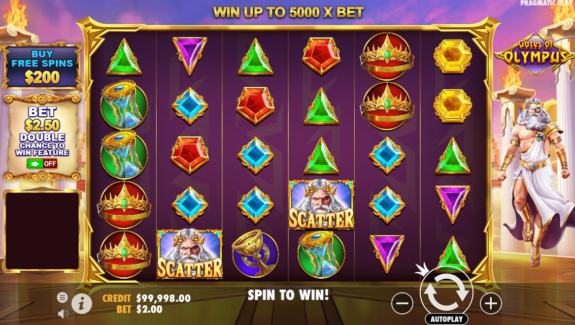 Gates of Olympus at the best online casino